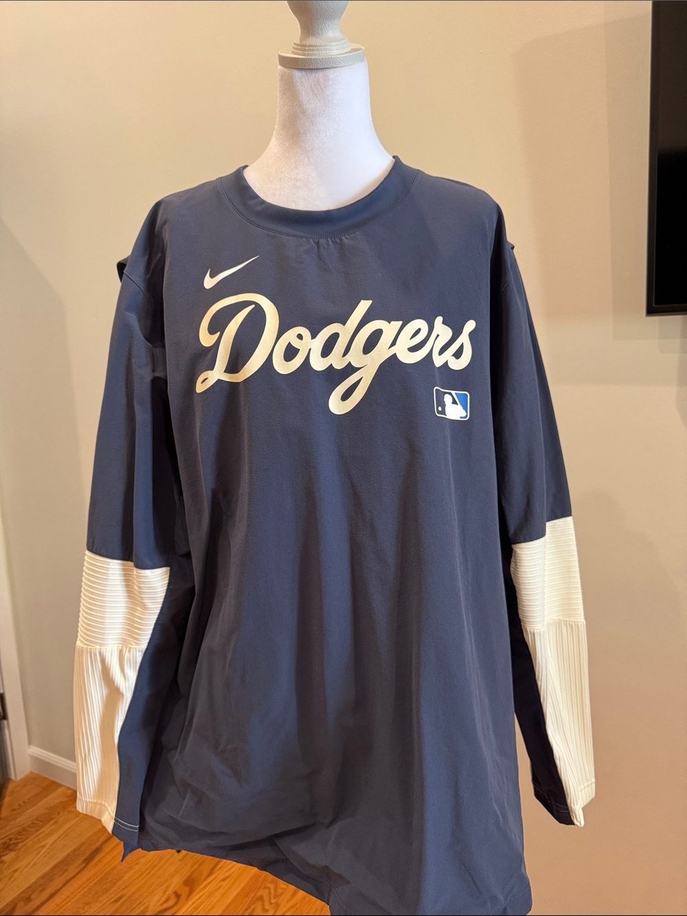 Nike Dodgers Long-Sleeve Shirt - Navy & White